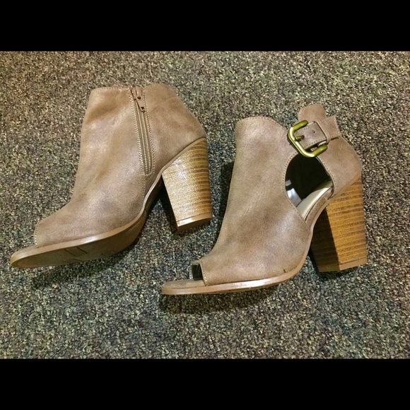 Brown Suede Booties - Picture 2 of 6
